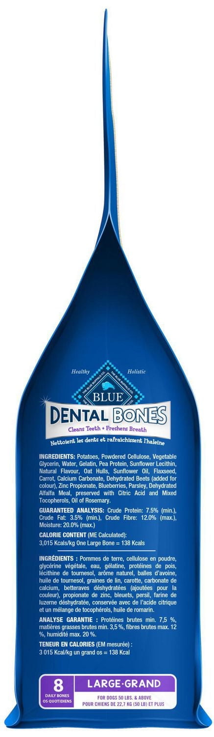 BLUE Bones Large Size Dog Dental Chews