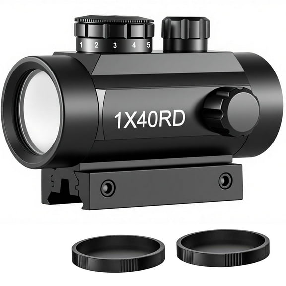 1X40 Red Dot Scope, Waterproof, Black