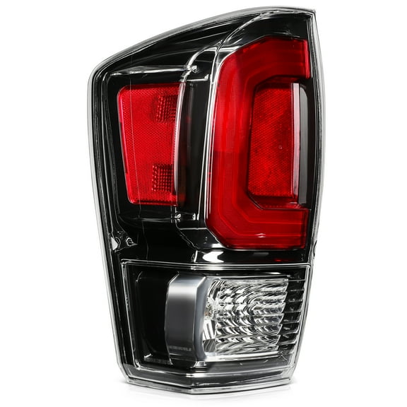 ECCPP Left Side Taillight Assembly Fit with 2020-2023 for Toyota Tacoma Headlight Chrome Housing Red Lens OE:8156004210 (Bulbs Not include)