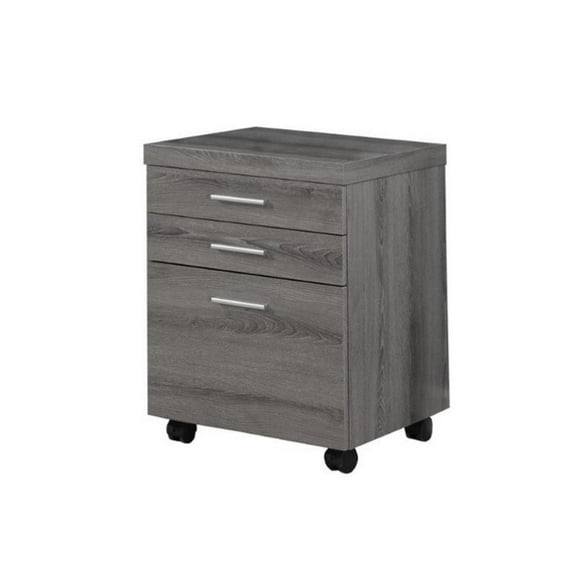 Kingfisher Lane 3 Drawer File Cabinet in Dark Taupe
