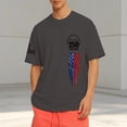 thumbnail image 2 of oqasdz T Shirts for Men Crew Neck Short Sleeve 250th Anniversary USA Shirt Soft Graphic Tee 4th of july Loose Basic Top Casual Outdoor Tshirts, 2 of 4