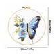 thumbnail image 2 of Kits Bordado Punto Cruz Estampados Mariposas Con Hilo Color Aro 30x30cm, 2 of 9