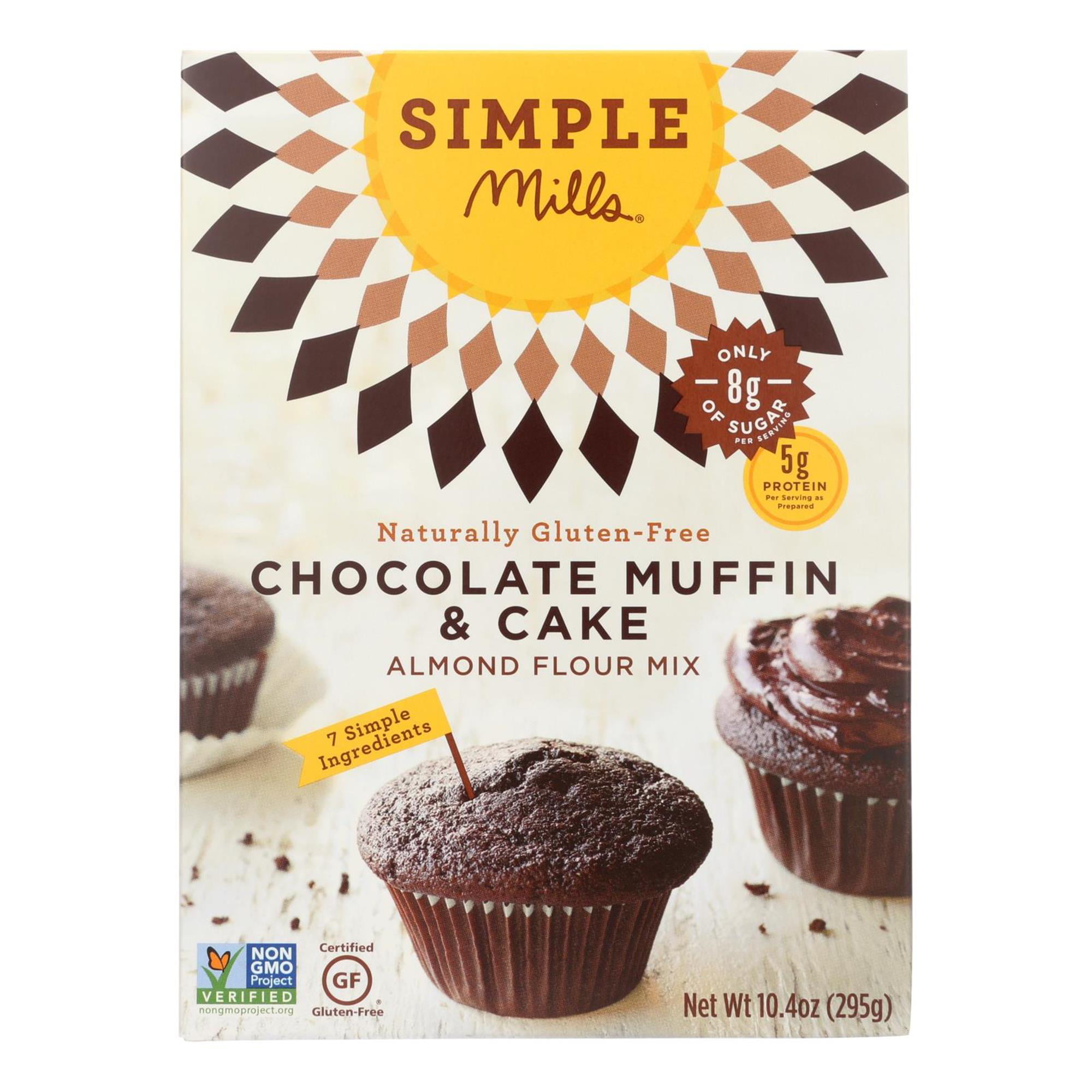 Photo 1 of 3PACK  Simple Mills Gluten Free Chocolate Muffin & Cake Almond Flour Baking Mix - 11.2oz EXP 11-20-2021