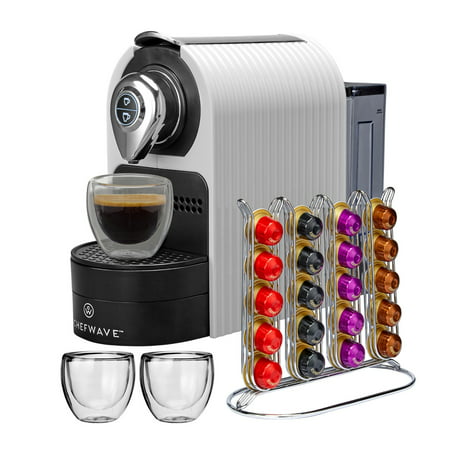 ChefWave Espresso Machine for Nespresso Compatible Capsule, Holder, Cups (Best Nespresso Compatible Machine)