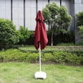 thumbnail image 4 of ZOUSSIQI Parasol Canopy, Square Patio Umbrella Tent Without Frame, 4 Bone Polyester Replacement Cover, Outdoor Table Market Patio Umbrella Replacement Top Cover for Backyard Garden Lawn CA919-9212, 4 of 9