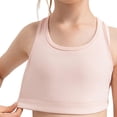 thumbnail image 5 of 5-12T Girls Athletic Tanks Top Racerback Crop Tops Sleeveless Yoga Cami Tops for Running Dance Gymnastics, 1 Pack, Pink, 5 of 6