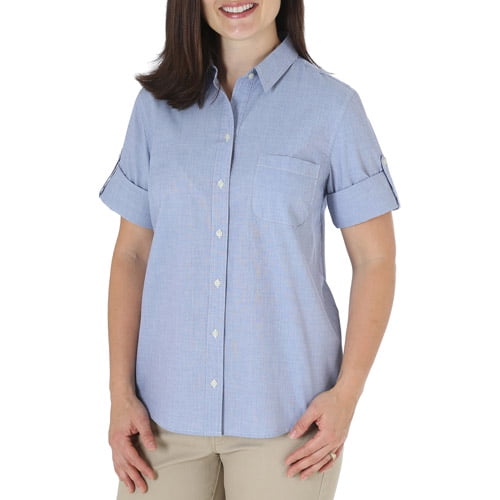 Women's Plus-Size Short Sleeve Shirt - Walmart.com