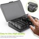 thumbnail image 5 of 4 Times A Day Weekly Pill Organizer with 7 Large Daily Pill Organizers for Fish Oil, Vitamins, Supplements, Medicines (Black), 5 of 5