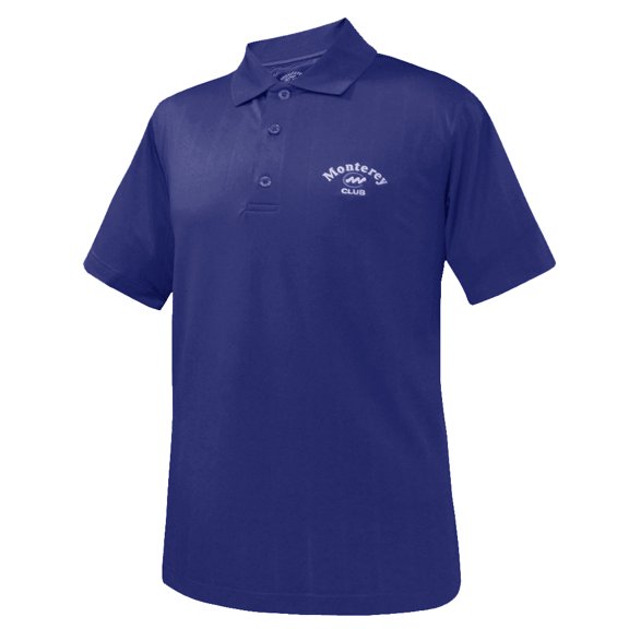 Monterey Club Men's Vertical Jacquard Texture Solid Golf Polo Shirt #1055