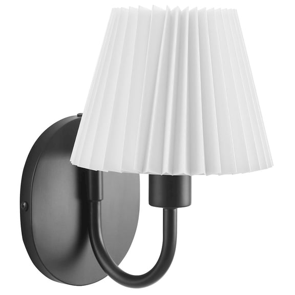 Wave Wall Sconce in Black