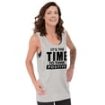thumbnail image 3 of Time Think Cute Optimistic Gym Plus Size Graphic Tank Top Brisco Brands 3X, 3 of 5