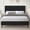black, variant on 4 Ever Winner Pink Upholstered Platform Twin Bed Frame with Button Tufted Headboard