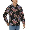 thumbnail image 4 of Zip Up Hoodies for Men - Bouquet Long Sleeve Comfrt Men'S Fashion Hoodies & Sweatshirts, Jackets for Men Hoodies Pullover Clothing Clothes with Pouch, 4 of 5