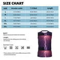 thumbnail image 6 of Uemuo Thunderstorm Violet Purple Pattern Men's Sleeveless T-Shirt,Muscle Athletic Tank Top, Moisture-wicking Quick-dry Breathable Classic Tee Top for Gym Run Outdoor Sports-, 6 of 8