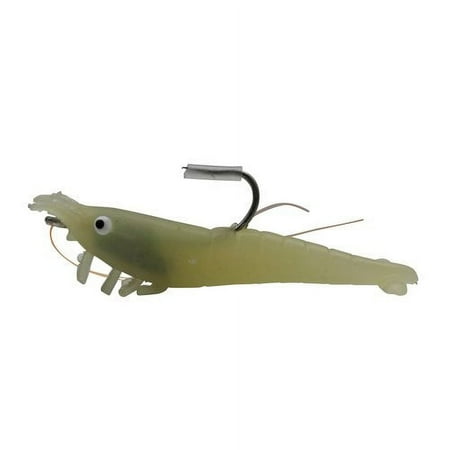 Tsunami 3 Holographic Shrimp Soft Bait for Saltwater Fishing Glow 3-Pack