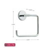 Delta Lyndall Chrome Silver Towel Ring Die Cast Zinc