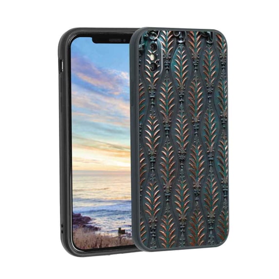 Ornamental-Copper-Patina-And-Ma-9-3 Phone Case, Degined for iPhone XS Max Case Men Women, Flexible Silicone Shockproof Case for iPhone XS Max