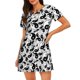 thumbnail image 1 of Easygdp Yin And Yang Camisón de manga corta para mujer, informal, estampado, 1 of 6