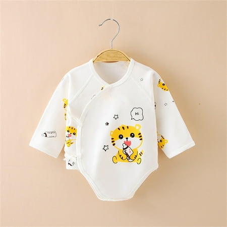 

Aayomet Baby Girls Boys Cartoon Cute Romper Long Sleeve Animals Cotton Bodysuit Outfits 24 Month Boy Clothes Fall Yellow 6-12 Months