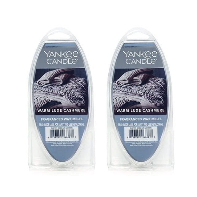 Wax Melts Yankee Candle Warm Luxe, con fragancia de cachemir, juego de 2