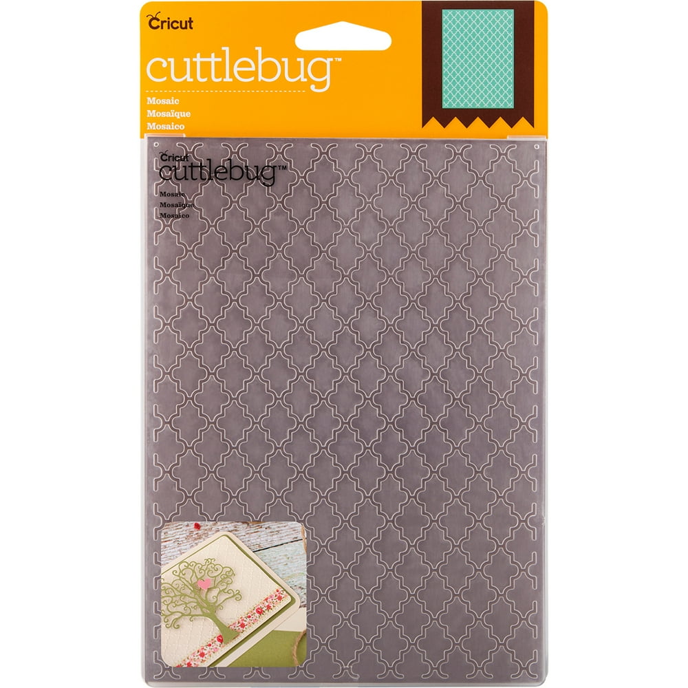 Cuttlebug 5" x 7" Embossing Folder, Mosaic