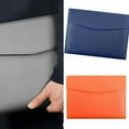thumbnail image 2 of Leather Folder Water Resistant Document Organiser Carrying Case With Button Closure For School Office Travel, 2 of 9