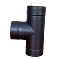 thumbnail image 3 of Tubo de estufa, tubo de chimenea para tienda de campaña caliente, junta de tres vías, tubo de de acero inoxidable en T para horno de Camping al shamjiam Chimenea de la estufa, 3 of 8