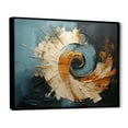 thumbnail image 2 of Designart "Swirl Vortex In The Desert Mirage I" Abstract Spirals Floater Framed Canvas Wall Art, 2 of 5
