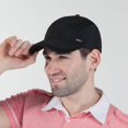thumbnail image 1 of Gorra deportiva transpirable de secado rápido Gorra de hombre negra, 1 of 4