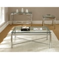thumbnail image 2 of Steve Silver Nova Contemporary Glass Top and Chrome Base End Table, 2 of 5