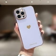 thumbnail image 5 of Entronix 3-in-1 Love Heart Case Compatible with iPhone 15 Pro with Screen Protector, Purple, 5 of 9