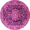 thumbnail image 1 of Ahgly Company Indoor Round Persian Pink Traditional Area Rugs, 8' Round, 1 of 4