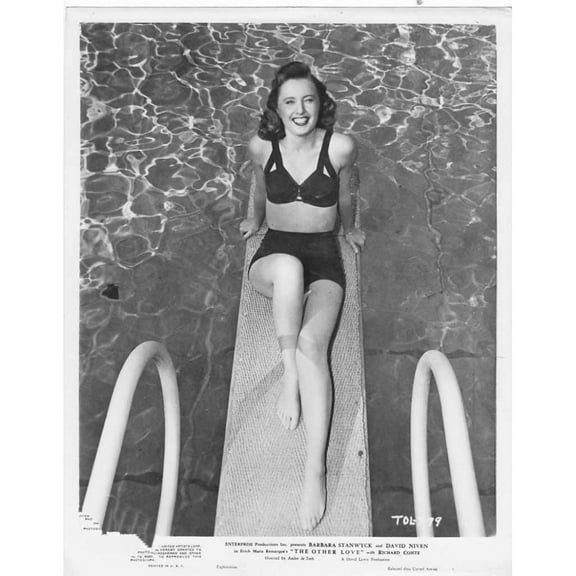 Barbara Stanwyck - Diving Board Bikini Photo Print (8 x 10)