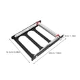thumbnail image 2 of ETHZZLE Black Metal Cutting Machine Bracket with Adjustable Support and Non Slip Base, 2 of 8