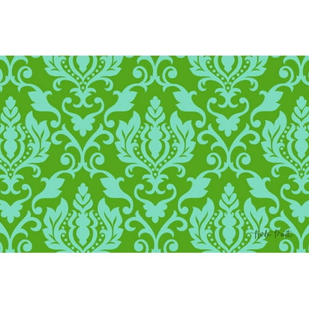Manual Woodworkers & Weavers Francie Damask Green Area Rug