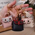 thumbnail image 3 of Purse  Purse Cute Cartoon Owl Design Charm Keychain Handmade Rivet Decoration Storage Gift Money Bag Storage Pouch Pendant Fashion Accessory, 3 of 6