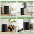 thumbnail image 3 of Mini Fridge for Bedroom 3.2 Cu.Ft Small Refrigerator with Freezer for Dorm Office, Compact Single Door Adjustable Thermostat Low Noise,Black, 3 of 7