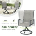thumbnail image 2 of Vicllax 9-Pcs Round Outdoor Patio Dining Set Table and Chair Modern Style Metal for Deck Garden, 2 of 7
