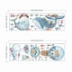 thumbnail image 5 of Large underwater world whale wall stickers clouds stars wall decor, 5 of 5