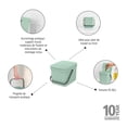 thumbnail image 2 of Bote de basura Brabantia Sort & Go Food de 6 litros, color verde jade con asa, 2 of 9