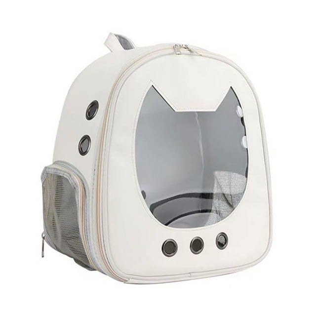 Innerwin Dog Carrier Backpack Adjustable Bag Zipper Cats Waterproof Front Carriers Hands-Free For Small Medium Dogs Side Pockets Mesh Plain Padded Khaki One Size
