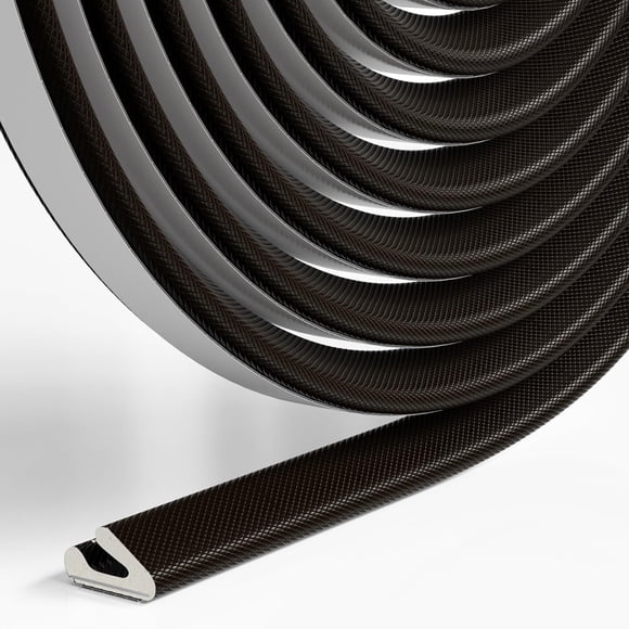 Weather Stripping Door Seal Strip for Door Frame,Window Insulation for Winter,Exterior Doors Soundproofing Gap Filler,Window Sealer Weather Stripping,Foam Windows Draft Stopper (Brown,19.7Ft)