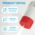 thumbnail image 3 of Uxcell Silicone Water Bottle Boot Water Bottle Protective Sleeves Anti-Slip Bottom Cover Sleeve Protector Red 3", 3 of 7