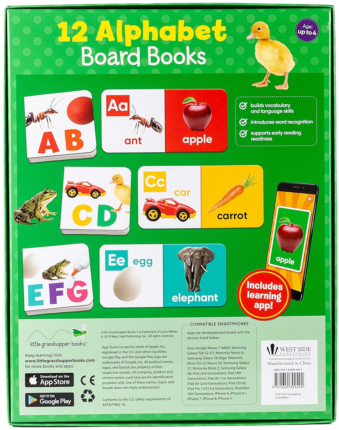 Early Learning Alphabet (12 Board Book Set), (Board Book
