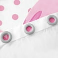 thumbnail image 3 of Erosebridal Pink Bow Curtains for Living Room,Cartoon Polka Dots 30%-50% Blackout Curtains Set of 2 (38x45),Kawaii Bowknot Curtains and Drapes (38x45),Cute Room Decorative, 3 of 6
