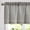 Boxter Stripe | Charcoal Grey on Linen, variant on Linen Stripe Curtain Valance for Windows 16 Inch Blackout for Kitchen Living Room Bathroom Rustic Cottage Farmhouse Window Treatment Rod Pocket Design 1 Panel Black on Linen