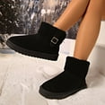 thumbnail image 4 of BERANMEY Winter Boots for Women Comfortable Slip On Faux Fur Suede Warm Snow Ankle Boots Outdoor Shoes, 4 of 8
