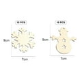 thumbnail image 2 of Adornos navideños de madera para manualidades, 20 piezas DIY Kit de recortes de madera sin terminar para niños y adultos Decoración colgante de árboles de Navidad, 2 of 5