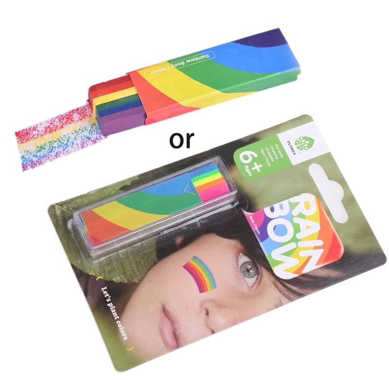 ZUARFY Rainbow Face Paint Stick Body Tattoo Colored Pigment Pen