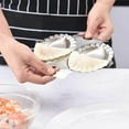 thumbnail image 3 of Practical Dumpling Mold Dumpling Making Tool Stainless Steel Dumpling Maker for Home Kitchen Restaurant (Silver), 3 of 8